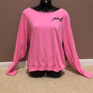 PINK Victoria’s Secret off the shoulder neon pink